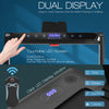 Costway 2-in-1 Folding Treadmill 2.25hp Jogging Machine W/ Dual Led Display Black