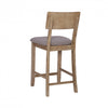 Jorissen Linen-Look Fabric Counter-Height Stool - Grey|Tabouret Jorissen de hauteur comptoir en tissu d’apparence lin - gris