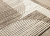 Forte Brown Beige Cream Abstract Geometric Design Area Rug - 7'9" x 10'6"|Carpette Forte brune, beige et crème à motif géométrique abstrait - 7 pi 9 po x 10 pi 6 po