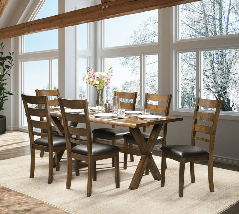 Brienne Dining Chair With Faux Leather Seat (set Of 2)