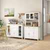 HOMCOM Sideboard Buffet Cabinet with 2 Drawers 3 Storage Cabinets, White