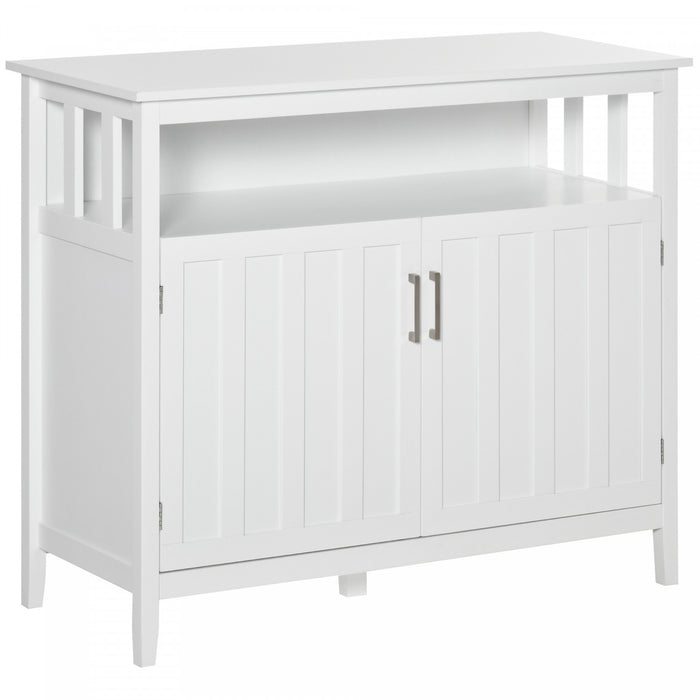 HOMCOM Sideboard Buffet Storage Cabinet Console Table with 2 Doors White