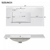 Andrew 36" Solid Wood Bathroom Vanity With Ceramic Sink And Storage Cabinet - White | Andrew Meuble-lavabo En Bois Massif 36" Avec Vasque En Ceramique Et Armoire De Rangement - Blanc
