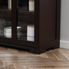 HOMCOM Kitchen Sideboard Stackable Storage Cabinet with Sliding Glass Door