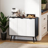 HOMCOM 36" Sideboard, Buffet Cabinet with Adjustable Shelves, Black