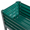 Outsunny Raised Garden Bed W/ Legs Galvanized Elevated Planter Box Green|Outsunny Lit De Jardin Sureleve , Jardiniere Surelevee Galvanisee, Vert