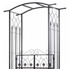 Outsunny 7' Metal Garden Arch W/ Gate, Decorative Arbor For Climbing Plant|Outsunny Arbor Decoratif Pour Plantes Grimpantes