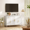 HOMCOM 55" Modern Sideboard Buffet Cabinet with Soft-Close Doors White