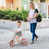 Costway 4 In 1 Kids Tricycles With Push Handle & Training Wheels Baby Balance Bike Pink
