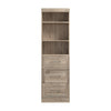Bestar Pur 25 W Closet Organizer with Drawers - Rustic Brown|Organisateur de garde-robe Pur de Bestar de 25 po (L) avec tiroirs - brun rustique