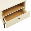 Amara Modern 20" Nightstand in Cream and Light Oak (1-Drawer) | Table de nuit moderne Amara 20" en creme et chene clair (1 tiroir)