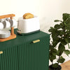 HOMCOM Sideboard Buffet Cabinet with Adjustable Shelves, Green