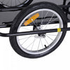 Aosom Folding Bicycle Cargo Trailer Utility Bike Cart Garden Luggage Travel Carrier Patio Tool With |Aosom Remorque Pliante Pour Bicyclette Chariot Utilitaire Pour Bicyclette Chariot De Voyage Pour Bag