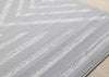 Forte Grey White Modern Striped Area Rug - 7'9" x 10'6"|Carpette Forte grise et blanche à motif de rayures modernes - 7 pi 9 po x 10 pi 6 po