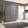 Bestar Pur Queen Murphy 65-Inch Wall Bed - Bark Grey|Grand lit escamotable mural Pur de Bestar de 65 po - gris écorce