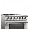 Forno Galiano 36-inch Gas Range in White, 5.36 cu.ft. - FFSGS6244-36WHT | Cuisiniere a gaz Galiano de 36 po en blanc, 5,36 pi³ - FFSGS6244-36WHT