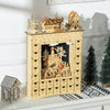 Homcom Christmas Advent Calendar, Wooden 24 Dasys Countdown To Christmas|Homcom Calendrier De L'avent De Noel, Compte A Rebours Jusqu'a Noel En Bois