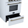 Forno Breno 24" Freestanding Gas Range, White - FFSGS6290-24WHT | Cuisiniere a gaz autonome Breno de 24 po, blanche – FFSGS6290-24WHT