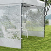 Outsunny 10' X 10' Pop Up Gazebo Canopy Tent With Sides, Height Adjustable|Outsunny Tente A Gazebo Pop-up 10' X 10' Avec Cotes, Hauteur Reglable