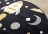 Forte Kids Spaceship Round Area Rug - 5'3" x 5'3"|Carpette ronde Forte à motif de vaisseau spatial pour enfants - 5 pi 3 po x 5 pi 3 po