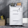 Homcom File Cabinet With 3 Lockable Drawers|Homcom Classeur Avec 3 Tiroirs Verrouillables