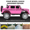 12v Licensed Mercedes-benz Kids Ride On Car Rc Motorized Vehicles W/ Trunk Pink