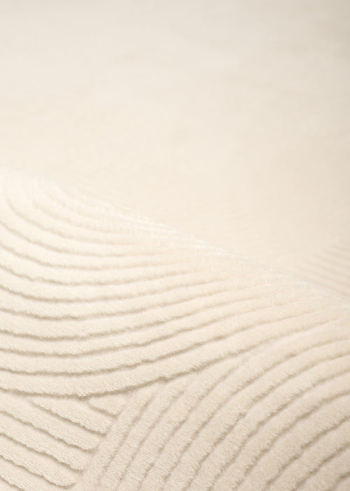 Elion Contemporary Cream Washable Rug 6'7\" x 9'0\" Indoor Area Rug