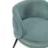 Kaya Modern Wood Velvet Dining Chair in Mint Green - Set of 2 | Chaise de salle a manger Kaya en bois moderne et velours vert menthe - Lot de 2