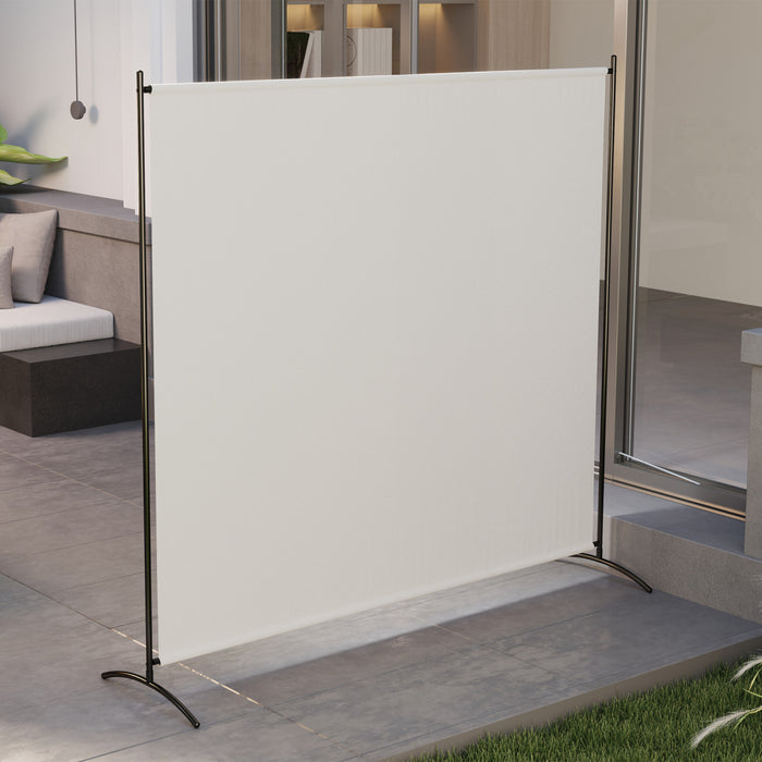 Outsunny Single Panel Privacy Screen, Uv30+ Room Divider, Beige