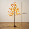 HOMCOM 6FT Lighted Maple Tree with LEDs, Daily Timer, Artificial Fall Tree