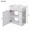 Rachel 21.6" Floating Bathroom Vanity With Ceramic Basin, Soft-close Door, And Right Side Storage | Rachel Meuble-lavabo Flottant De Salle De Bain 21,6" Avec Vasque En Ceramique, Porte A Fermeture Douce Et Rangement Cote Droit