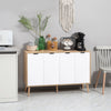 HOMCOM 47" Sideboard, Buffet Cabinet with Adjustable Shelves, Natural