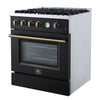 Forno Marco 30-inch Gas Range Black ,4.32 cu.ft - FFSGS6277-30BLK | Cuisiniere a gaz Marco 30 pouces noire, 4,32 pi³ – FFSGS6277-30BLK