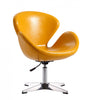 Raspberry Modern Upholstered Swivel Lounge Chair in Yellow - Set of 2 Accent Chair | Fauteuil lounge pivotant moderne Raspberry en tissu jaune - Lot de 2