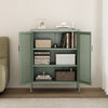 Amelia Modern 32" Metal Accent Cabinet in Sage Green | Armoire d’appoint moderne Amelia 32" en metal vert sauge