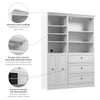 Bestar Versatile 61 W Closet Organizer System with Doors - White|Système d’organisateur de garde-robe Versatile de Bestar de 61 po (L) avec portes - blanc