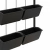 Outsunny 3-Tier Wall Planter with 6 Pots, Hanging Plant Holder