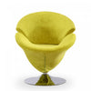 Tulip Modern 1-Piece Accent Chair in Green, Orange, Red, White and Yellow | Fauteuil d’appoint moderne Tulip 1 piece en vert, orange, rouge, blanc et jaune