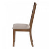 Dining Chair Set of 2 Kitchen Dining Room Brown Fabric Walnut Wood Legs Transitional|Ensemble de 2 chaises de salle à manger de style transitionnel avec tissu brun et pattes en bois noyer pour la cuisine et la salle à manger
