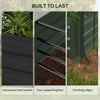 Outsunny Galvanized Raised Garden Bed With Crop Cage And Shade Cloth|Outsunny Lit De Jardin Sureleve Galvanise Avec Cage De Culture Et Toile