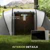 Outsunny Camping Tent with 2 Bedrooms and Living Area, 3000mm Waterproof