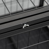 Pawhut Heavy Duty Dog Crate Cage For Large Medium Dogs With Two Doors, Lockable Wheels Tray, 36" X 2|Pawhut Cage Pour Chiens De Taille Moyenne Avec Deux Portes, Plateau A Roulettes Verrouillable, 36" X