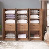 Lee Modern 32" Wardrobe Closet in Golden Brown - Set of 3 Armoire | Armoire moderne Lee 32" en brun dore - Ensemble de 3