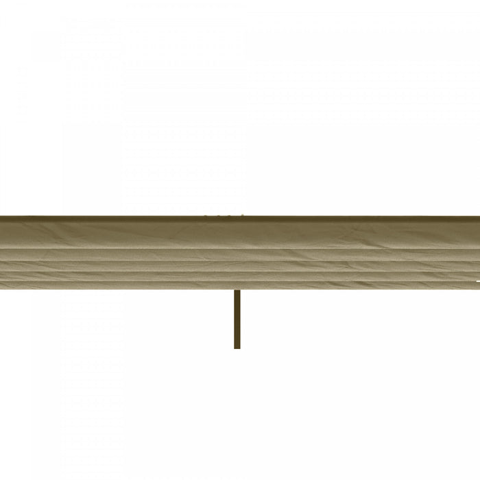 Outsunny Retractable Replacement Pergola Canopy For 10' X 10' Pergola, Pergola Cover Replacement, Tan