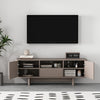 Ella Modern 59" TV Stand in Mocha | Meuble TV Ella Modern 59" en couleur moka