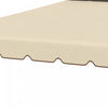 Outsunny 9.8'x9.8' Double Roof Gazebo Replacement Canopy Top Cover, Beige|Outsunny 9.8' X 9.8' Toit De Rechange Pour Tonnelle Double Toit Beige