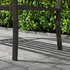 Outsunny 50" Steel Garden Bench Patio, Metal Backyard Park Chair, Brown