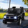 Costway Licensed Mercedes-benz Eqg Kids Ride On Car With Remote Control Detachable Battery Black