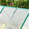 Outsunny 9' X 3' X 3' Portable Tunnel Greenhouse With Zipper Doors Clear|Outsunny Serre Tunnel Portable 9' X 3' X 3' Avec Portes A Fermeture Eclair