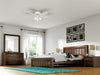 Builder Low Profile Ceiling Fan with Light Fixture - White | Ventilateur de plafond à profil bas du constructeur avec luminaire - Blanc